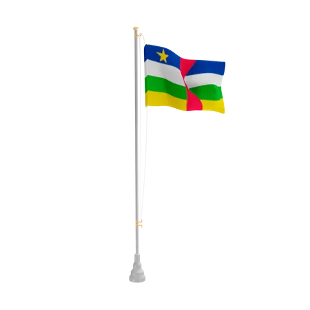 Free África Central  3D Flag