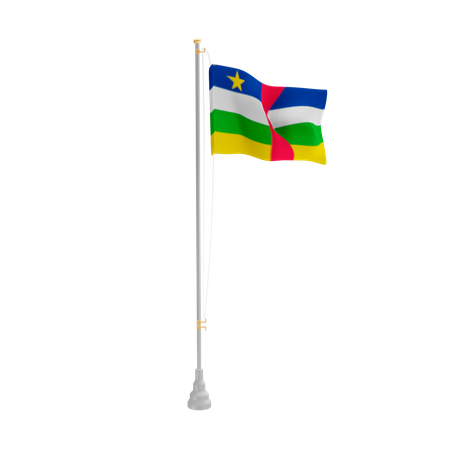 Free Africa Tengah  3D Flag