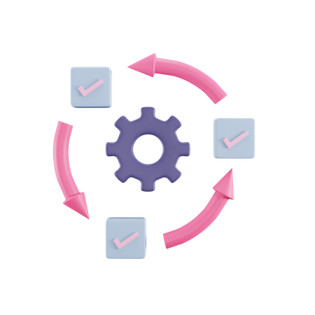 Free Agile Management  3D Illustration