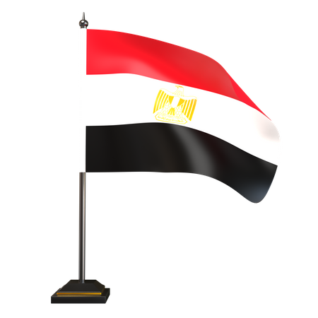 Free Ägypten Flagge  3D Icon