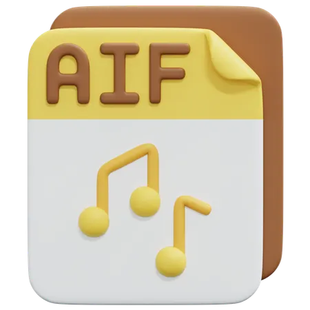Free Aif File  3D Icon