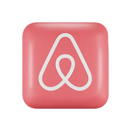 Free Airbnb  3D Logo