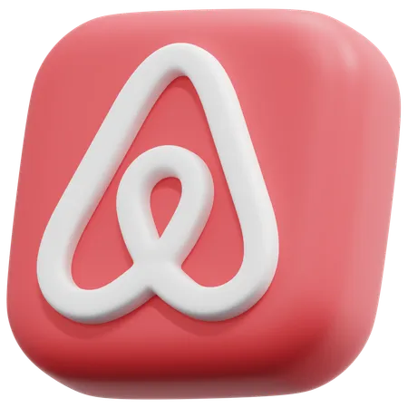 Free Airbnb  3D Icon