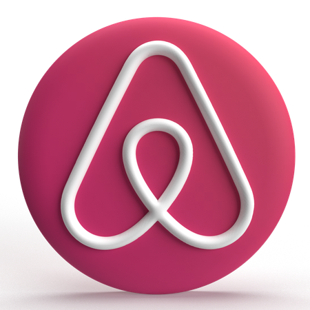 Free Airbnb  3D Icon