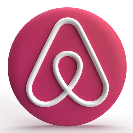 Free Airbnb  3D Icon