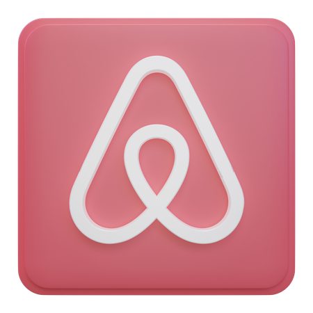Free Airbnb  3D Icon