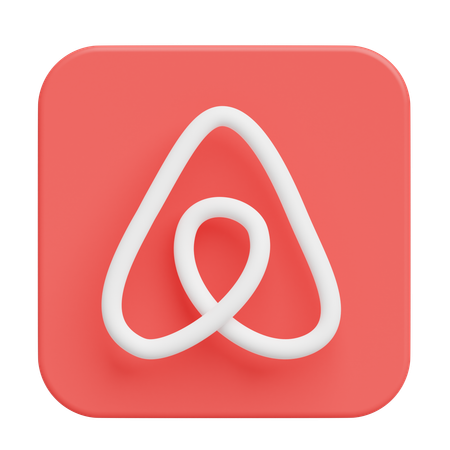 Free Airbnb  3D Illustration