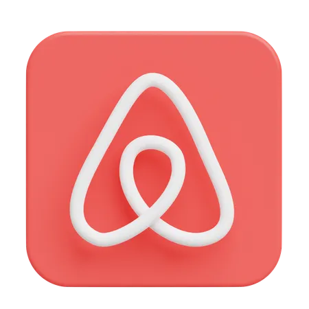 Free Airbnb  3D Illustration