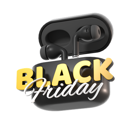 Free Airpods para el viernes negro  3D Icon