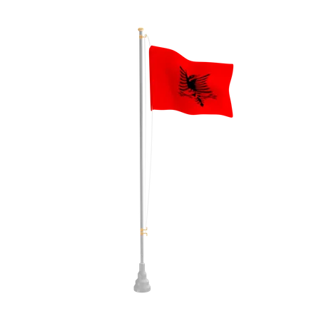 Free Albania  3D Flag