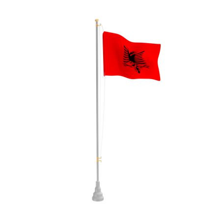 Free Albânia  3D Flag