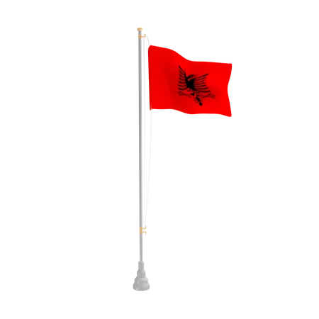 Free Albanien  3D Flag
