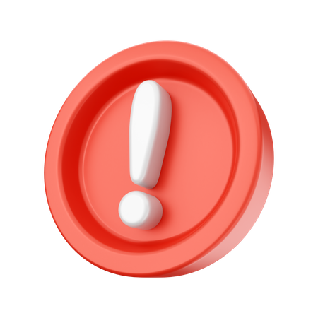 Free Alert  3D Icon