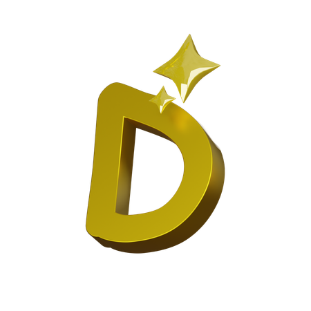 Free Alfabeto d  3D Icon