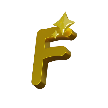 Free Alfabeto f  3D Icon