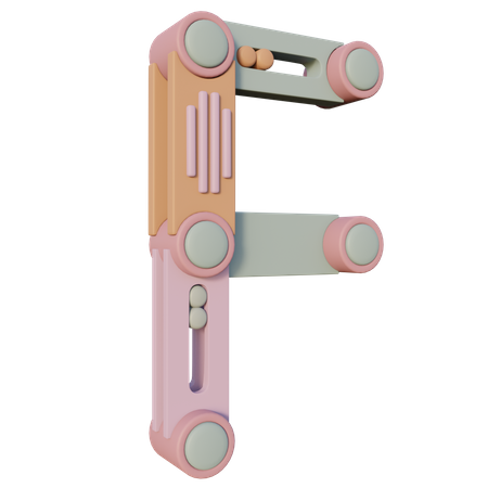Free Alfabeto f  3D Icon