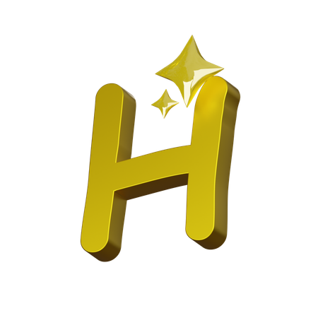 Free Alfabeto h  3D Icon