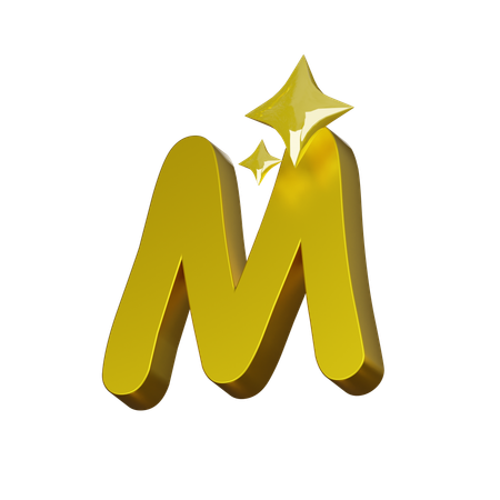 Free Alfabeto m  3D Icon