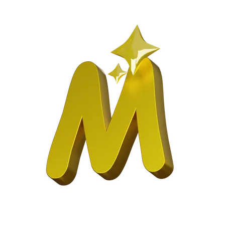 Free Alfabeto m  3D Icon