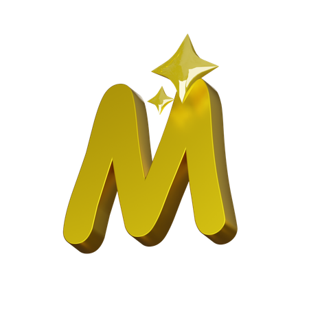 Free Alfabeto m  3D Icon
