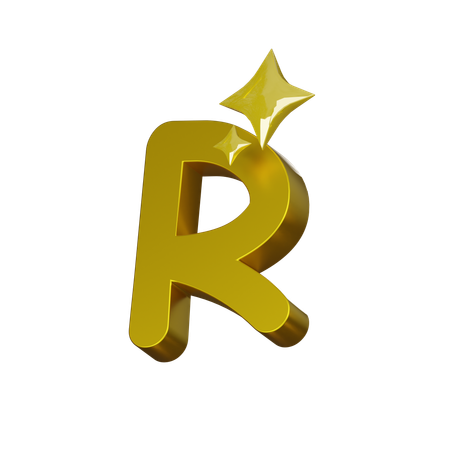 Free Alfabeto r  3D Icon