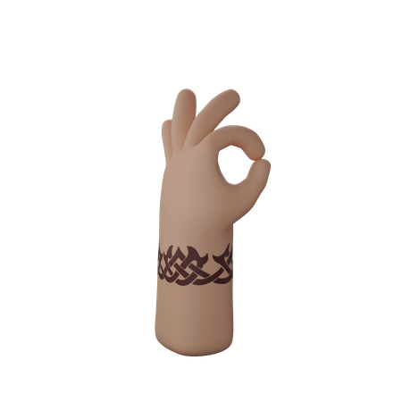 Free All okay gesture  3D Icon