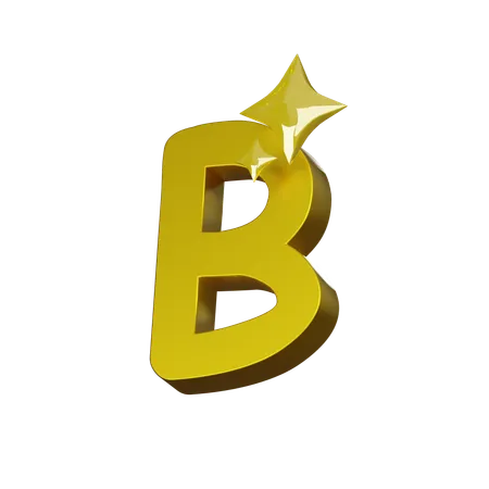 Free Alphabet B  3D Icon