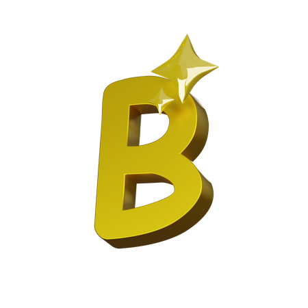 Free Alphabet B  3D Icon