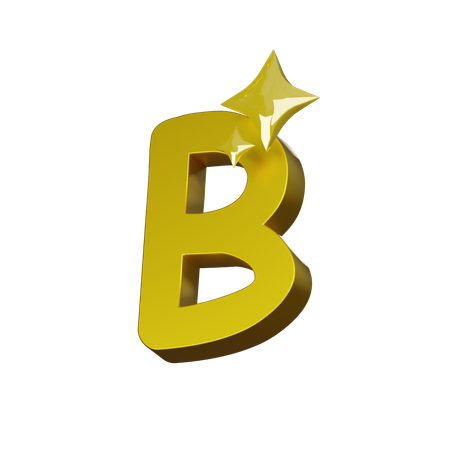 Free Alphabet B  3D Icon