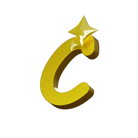 Free Alphabet C  3D Icon
