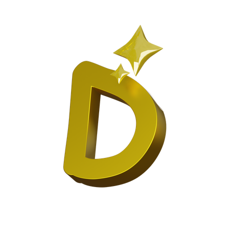 Free Alphabet D  3D Icon
