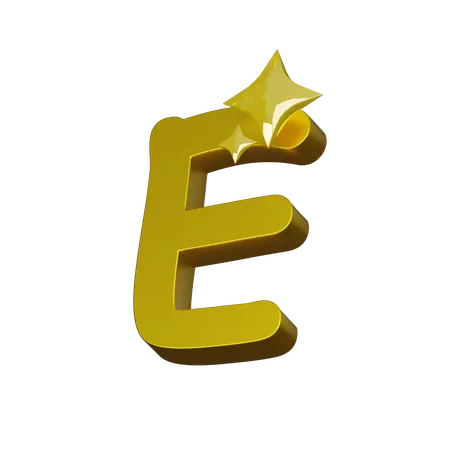 Free Alphabet E 3 D Icon 3D Icon
