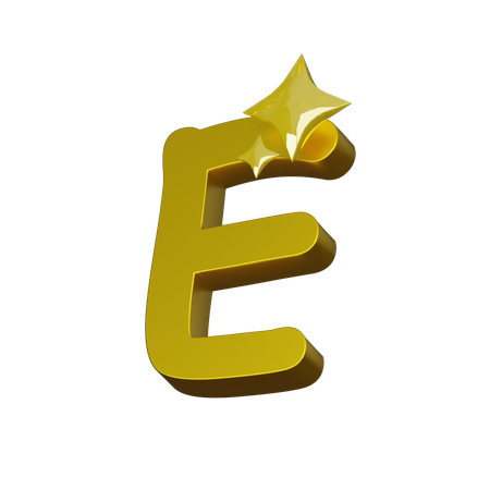 Free Alphabet E  3D Icon
