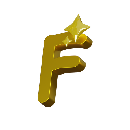 Free Alphabet F  3D Icon