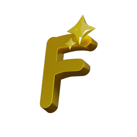 Free Alphabet F  3D Icon