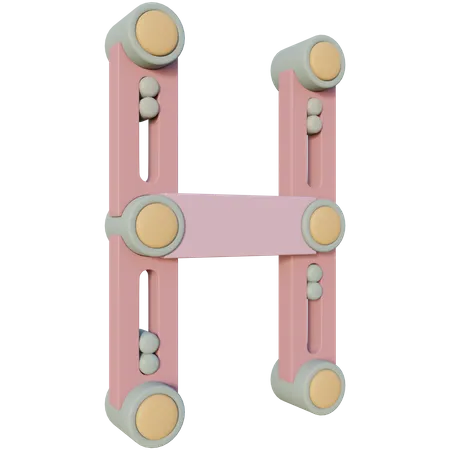 Free H alphabet  3D Icon