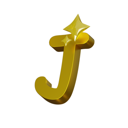 Free Alphabet J  3D Icon