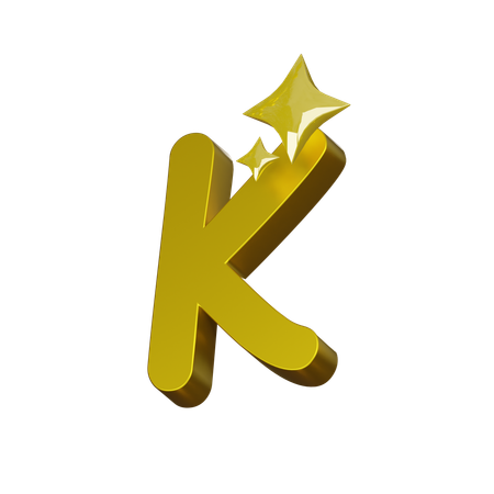 Free Alphabet K  3D Icon