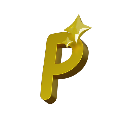 Free Alphabet P  3D Icon