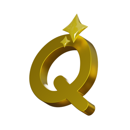 Free Alphabet Q  3D Icon