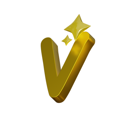 Free Alphabet V  3D Icon