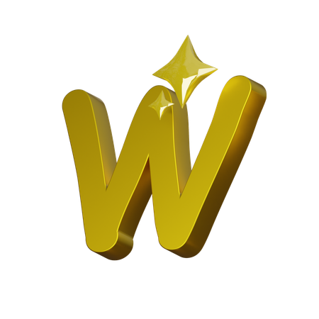 Free Alphabet W  3D Icon