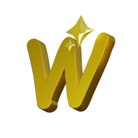 Free Alphabet W  3D Icon