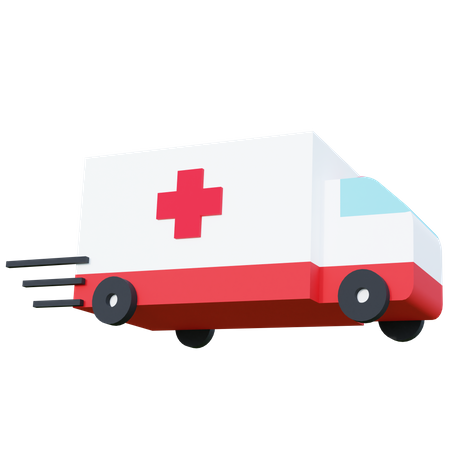 Free Ambulance  3D Icon