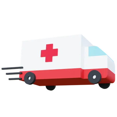 Free Ambulance  3D Icon