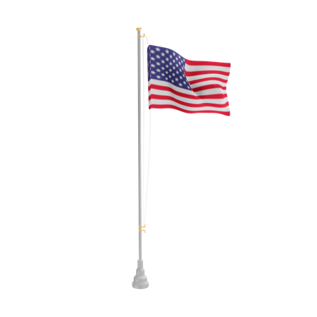 Free América  3D Flag