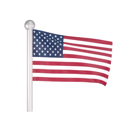 Free America Flag  3D Icon