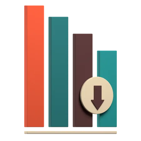 Free Analysis Low Graph  3D Icon