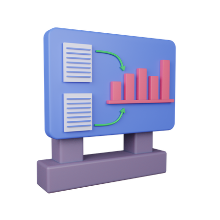 Free Analytics Presentation  3D Icon