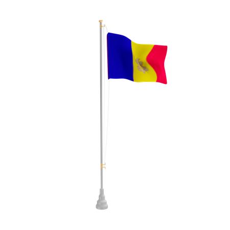 Free Andorra  3D Flag